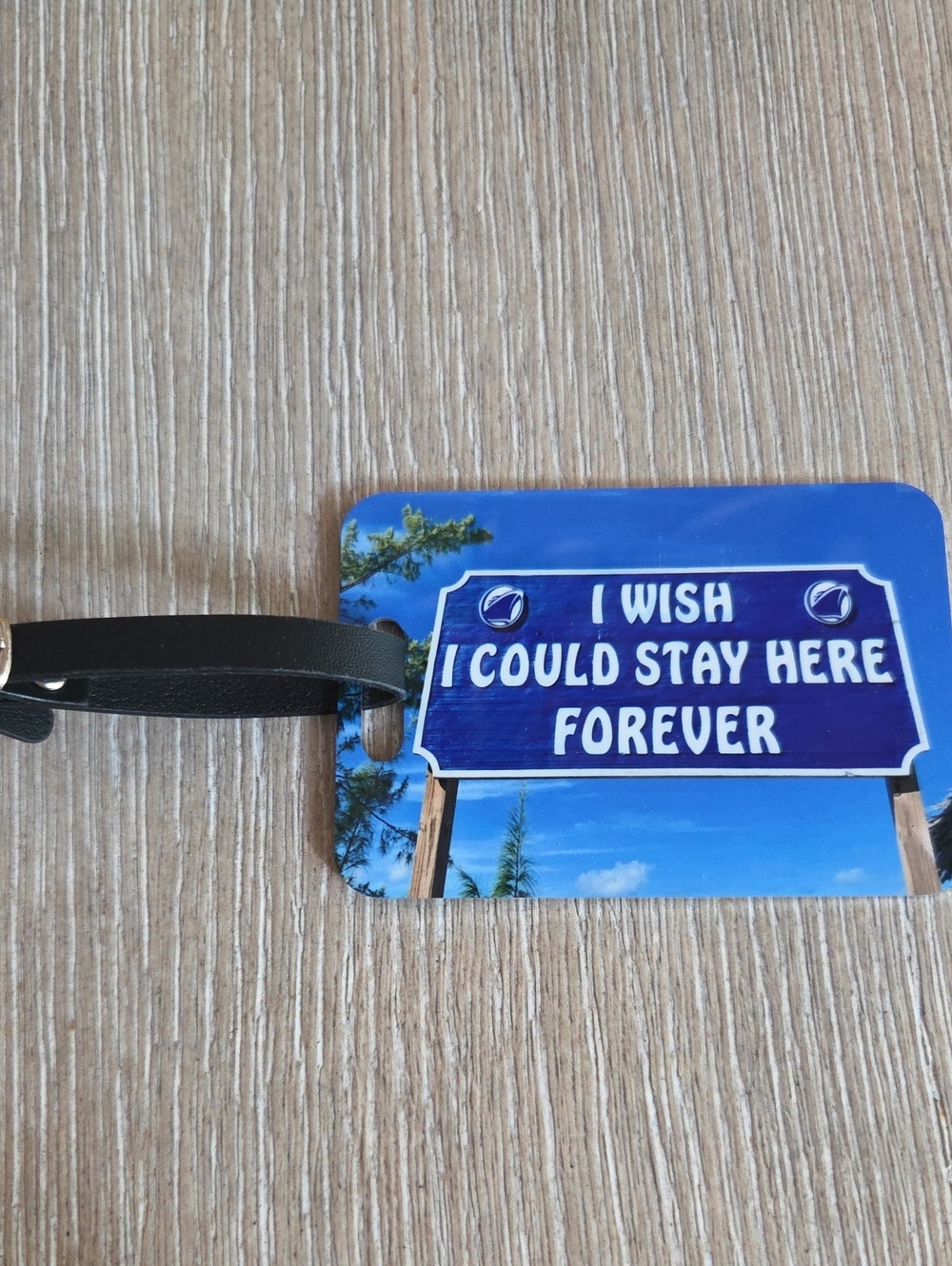 HAL 'I Wish I Could Stay Here Forever' Travel Luggage Tag